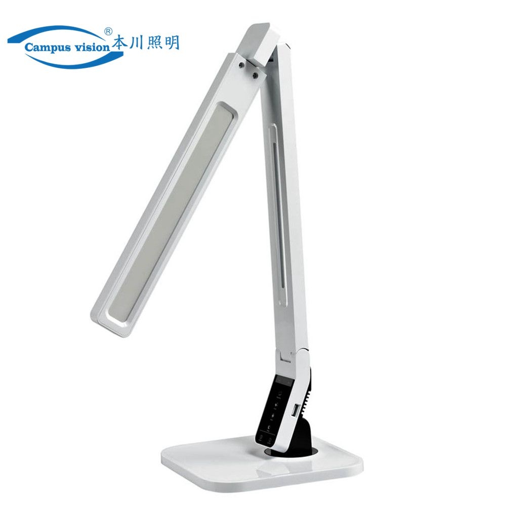 New design ABS customized student home touch dimming led reading lamp with USB four CCT