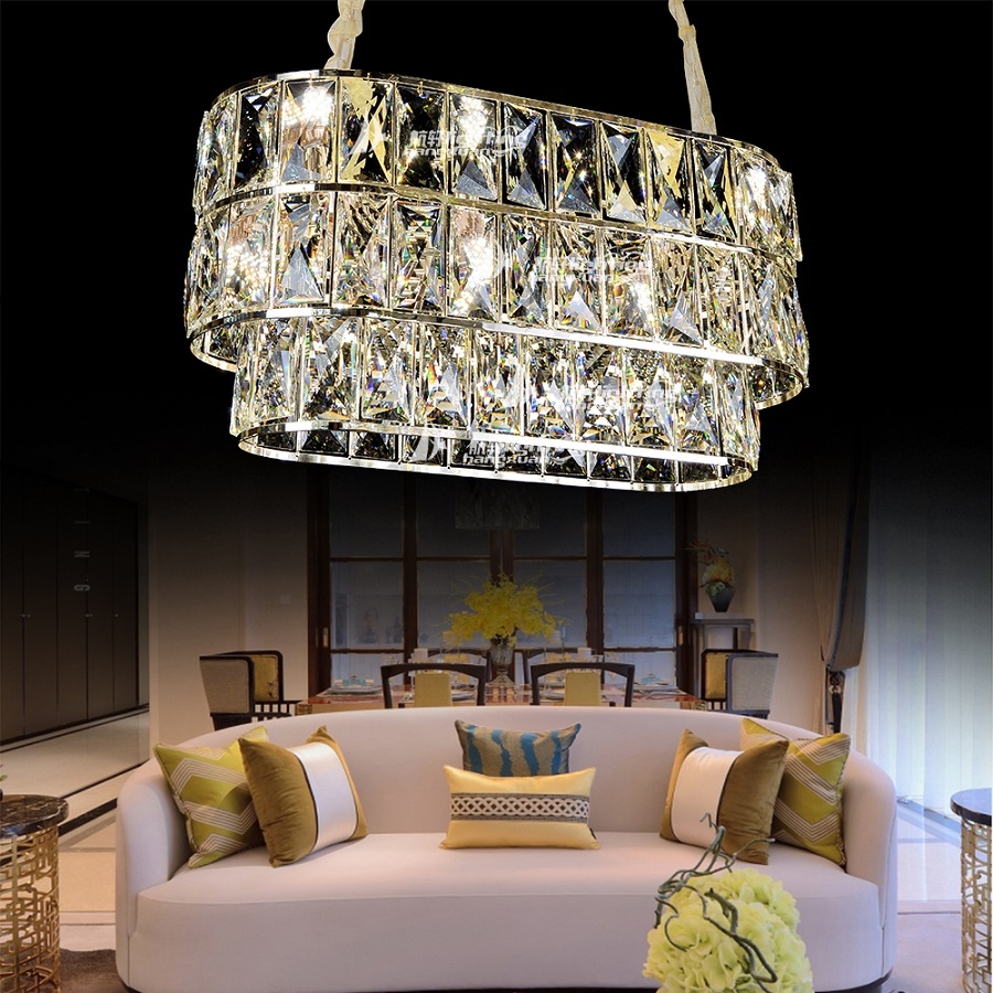Hot sell vintage round crystal pendant light decorative for home restaurant