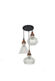 Contemporary Style Glass Pendant light No.1127-3 for Decoration