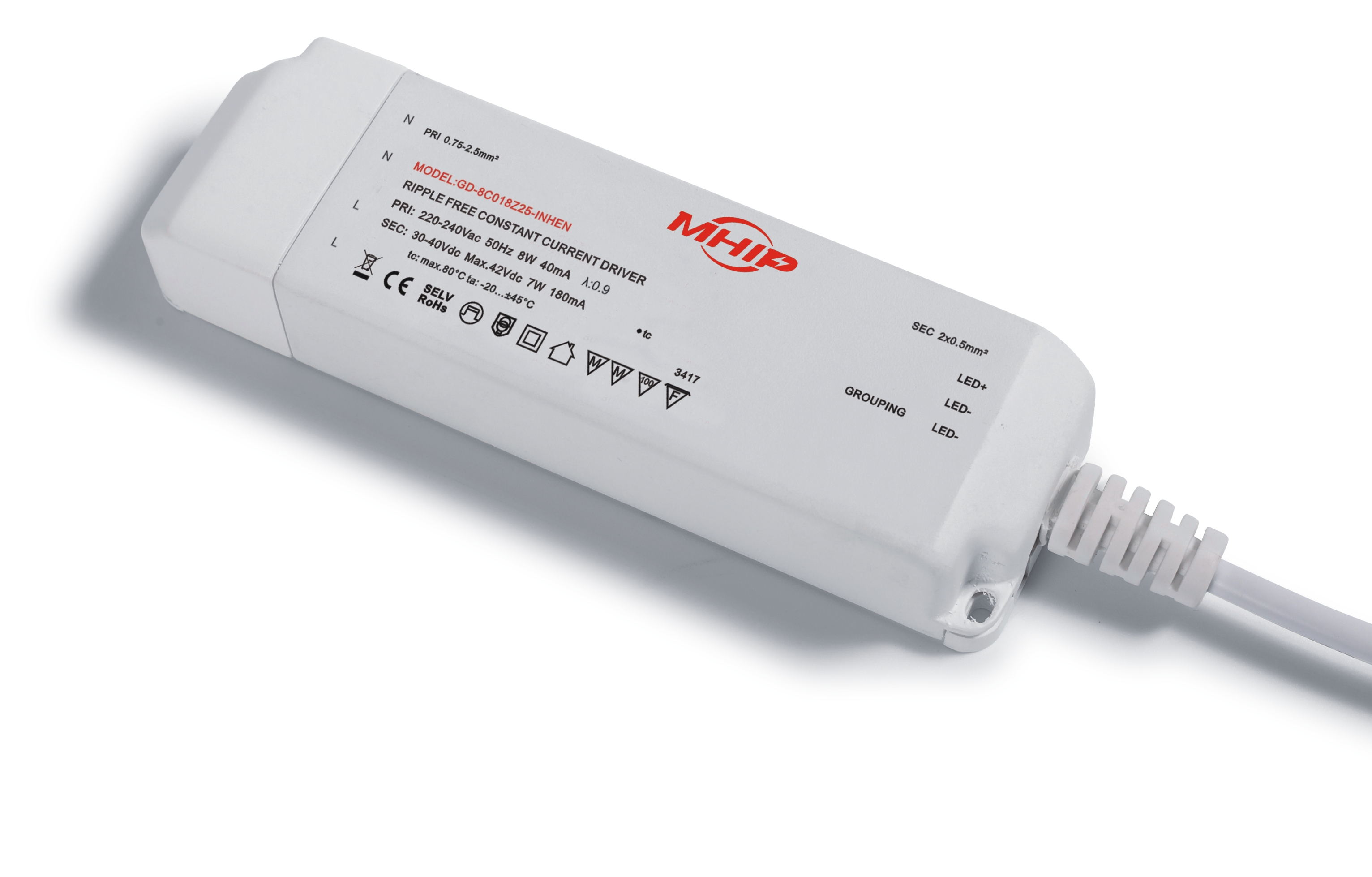NON-DIMMABLE CONSTANT CURRENT DRIVER SERIES --FLICKER FREE --TUV