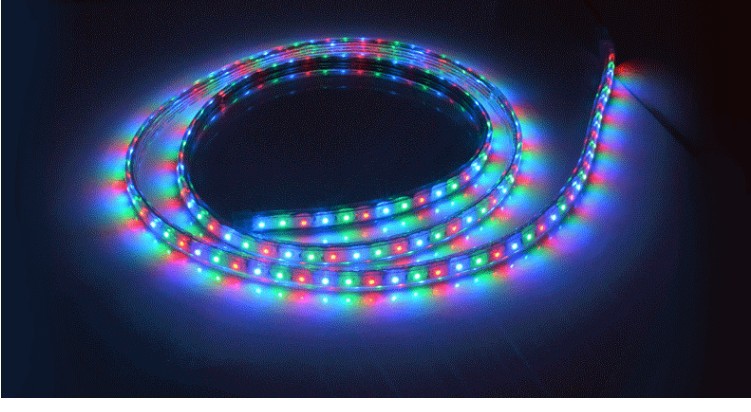 LED lights with 5050 60 beads highlighted 3014 colorful lights RGB soft light strips waterproof
