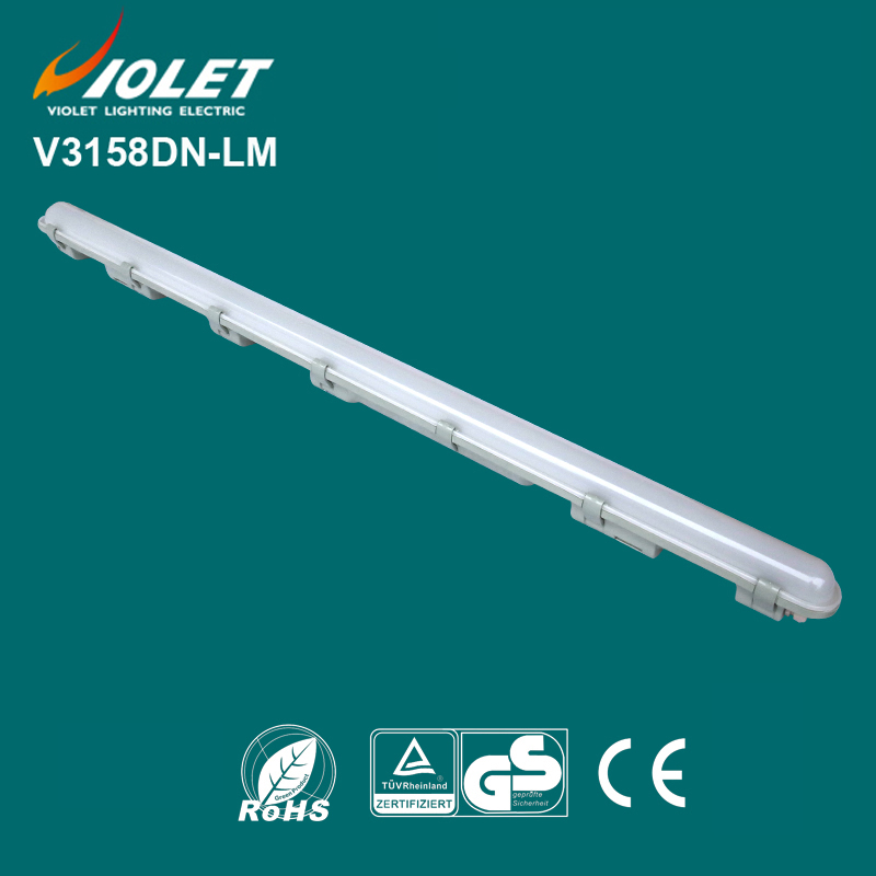 IP65 Waterproof LED Tube Lighting Fixture T8 1X28W