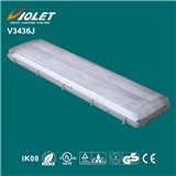 Manufacturer supply 4x36w T8 fluorescent lamp fixture cover without tube
