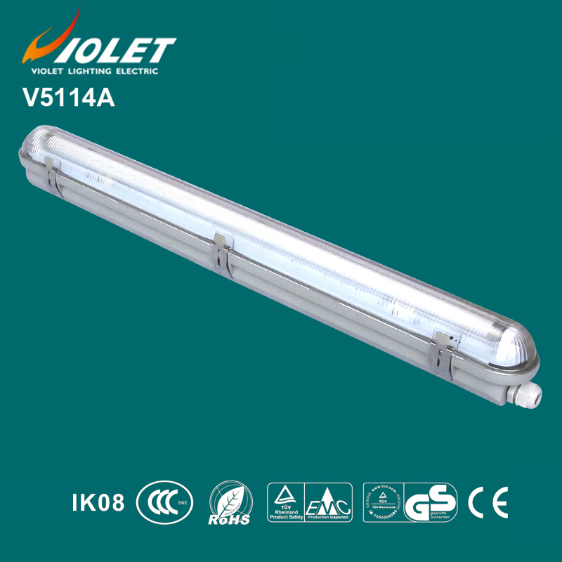 High quality T5 waterproof fluorescent light fixture from Violet without t5 tube