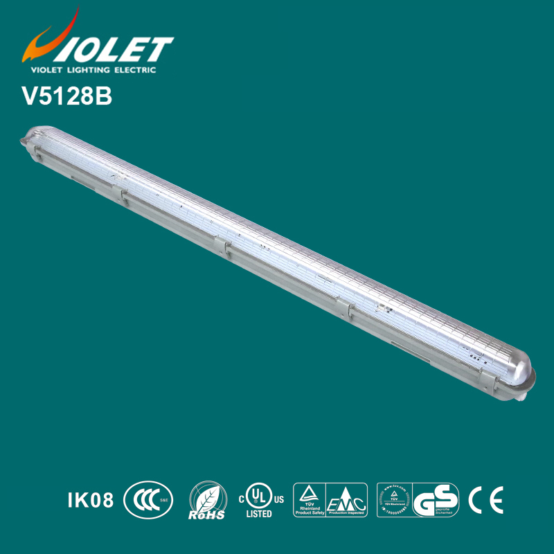 IP65 waterproof fluorescent lamp casing for T5 1x54w fluorescent tube