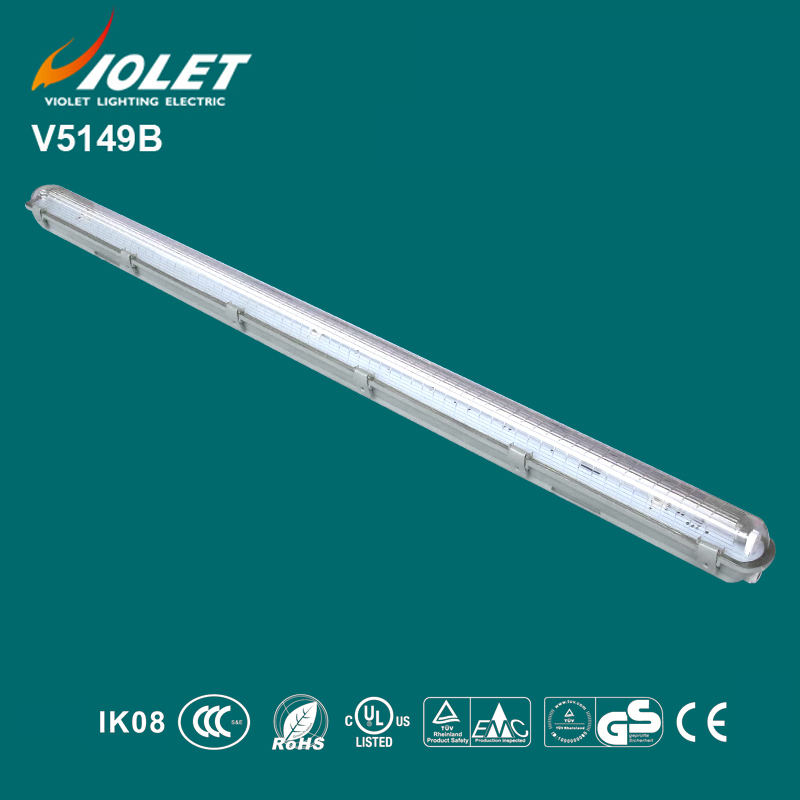 UL CUL 1X49W T5 fluorescent light fixture IP65 waterproof lamp tri-proof light