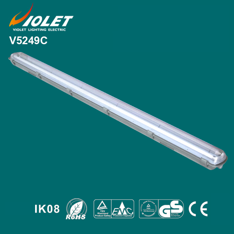 IP65 waterproof light cover for T5 fluorescent tube 2x49w Three anti-light