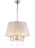 Rima Lighting Hot Sale Pendant Lamp with Fabric Lampshade and Crystal Decoration 8119-500