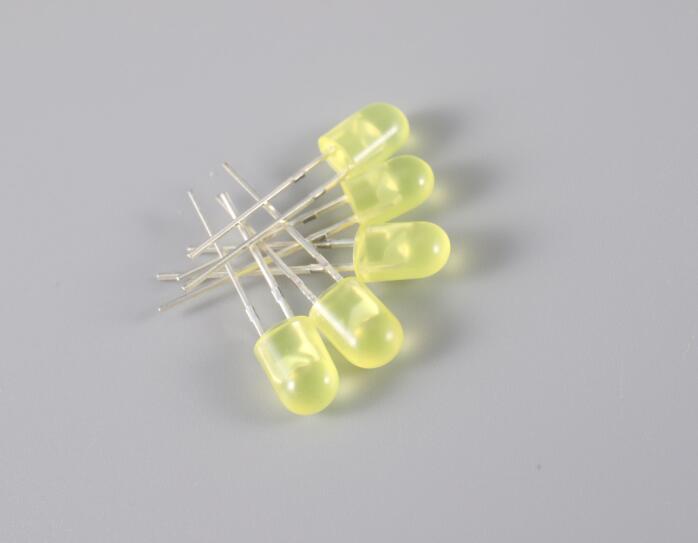 5mm Oval Yellow Light Difussed Lens LED for Billboard