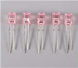 5mm Concave LED Light Pale Pink Short Legs for Christmas Light