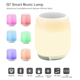 Portable touch lamp with Bluetooth speaker waterproof IP43 built in 6000mAh battery power bank lamp