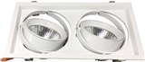 6inch cut-out Indoor recessed ceiling spotlight 2X6W 2X12W led grille light