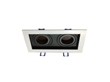 High quality led residential lighting 20w dimmable black led grille downlight