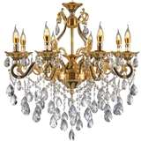 European vintage style chandelier with K9 Crystals for Hallway Bedroom Living Room Kitchen