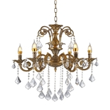 K9 Crystal Chandelier Lighting Fixture Pendant Lamp for Dining Room Bathroom Bedroom Livingr