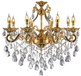 European vintage style chandelier with K5 Crystals for Hallway Bedroom Living Room Kitchen