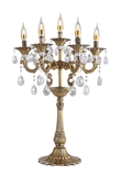 European vintage style table lamp with K5 Crystals for Hallway Bedroom Living Room Kitchen