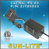 USB CHARGER FOR TABLE LAMP INTERNAL KIT PS-03