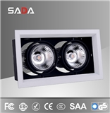 Double heads adjustable led grille lights 7w*2 12w*2 20w*2