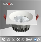 Square project white high luminus downlight