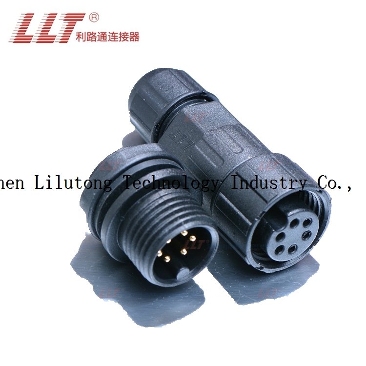 Hot sale m16 6 pin rear panel mount circular electrical waterproof connectors china