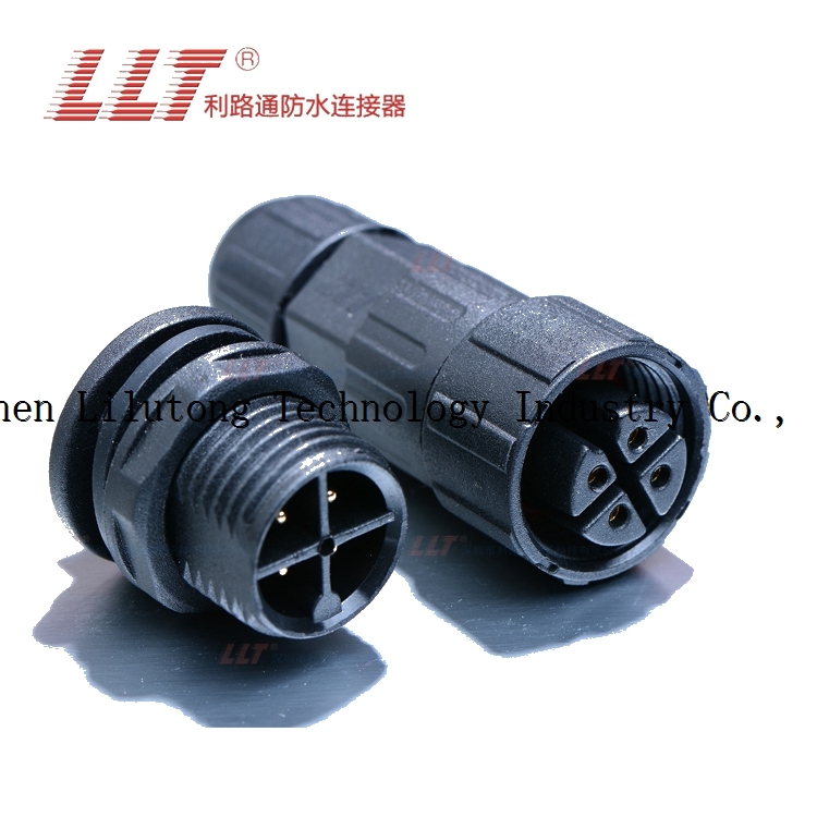 m16 4 pin led power electric bike waterproof connector
