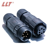 M16 6 pin ip67 led waterproof electrical connector for wire