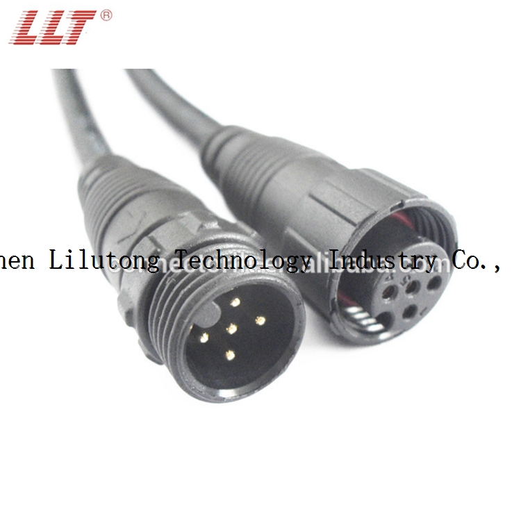 M16 5 pin automotive waterproof wire connector
