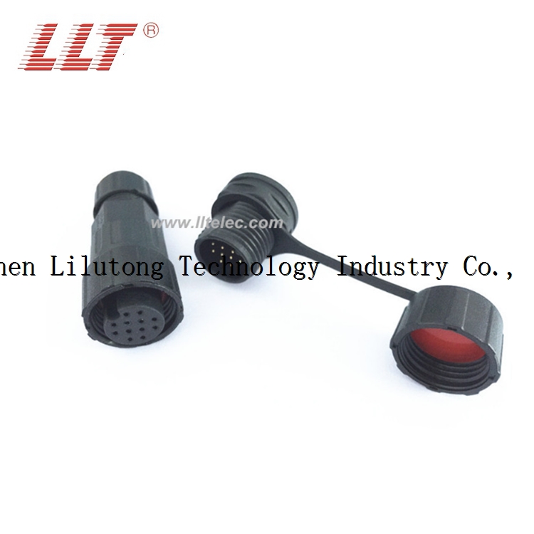 12 pin waterproof connector for low voltage lighting