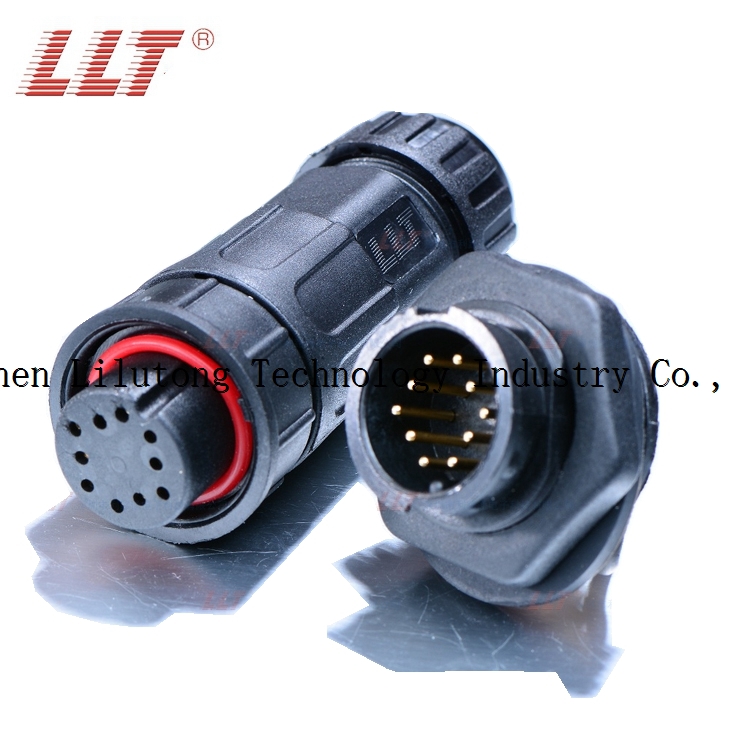 M19 10 pin ip67 quick connect plastic waterproof connector