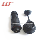 12 pin panel mount waterproof connector for medical equipment