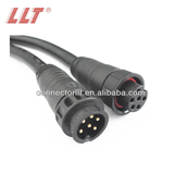 M19 6 pin electrical waterproof wire connector for plant growth system