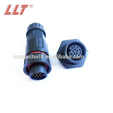 M19 14 pin front panel mount waterproof connector for wire