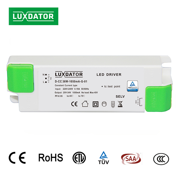 24-42W 500-1200mA flicker free Constant current led driver for panel light