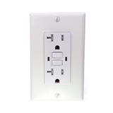 20 Amp 125 Volt GFCI Self-Test Receptacle American Electric Safety Outlet