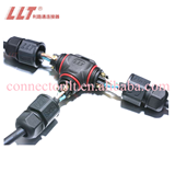 LLT L20 3 pin 3 way ip68 led lighting waterproof cable connector