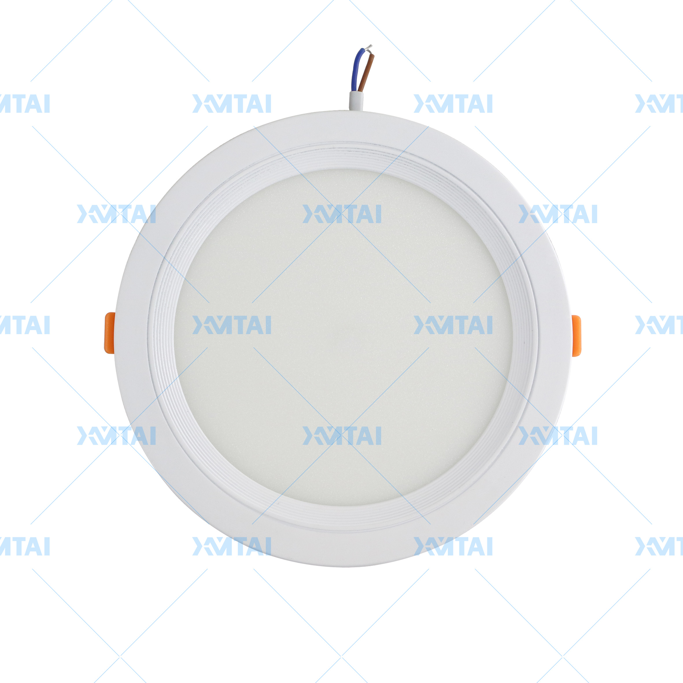 led panel light of plastic surface and slim round