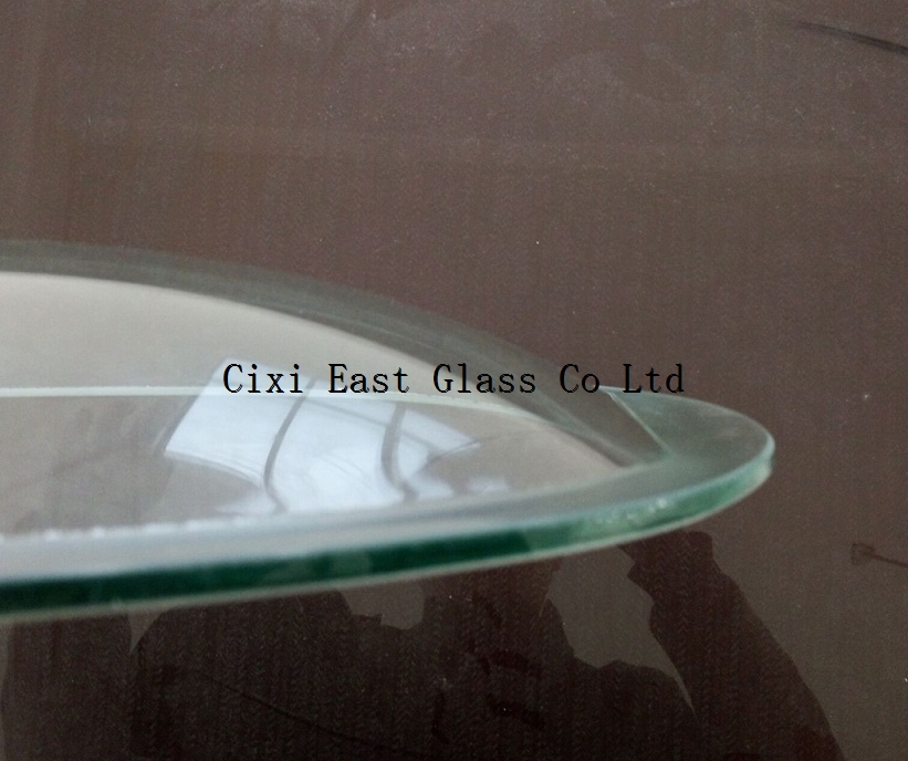 curved tempered glass for street lighting