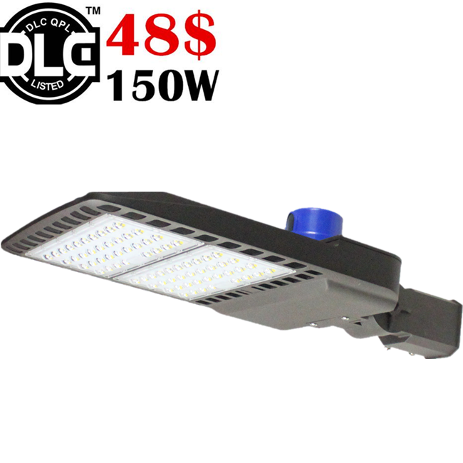 CETL ETL DLC photo sensor LED Parking lot light 100w 150w 200w 300w led shoe box light 5700k