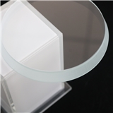 China professional produce clear tempered step glass for lighting cover