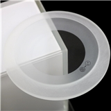clear tempered step glass lighting cover round glass
