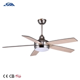 52 inch modern design fashionable decorative lighting ceiling fan with wood blade remote control