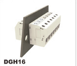 High-positive gray through-wall terminal block DGH16