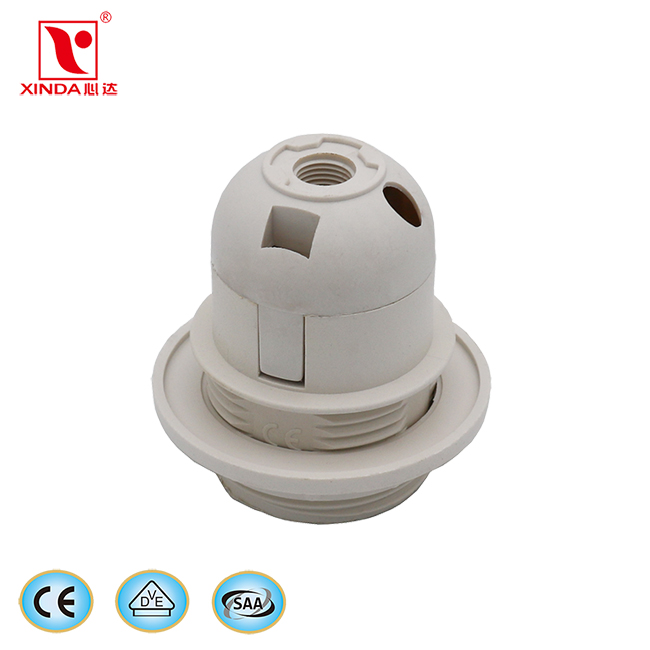 E27 plastic lamp socket CE VDE SAA standard