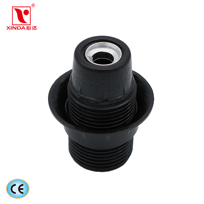 CE E14 phenolic lamp holder with a ring Set-screw terminal