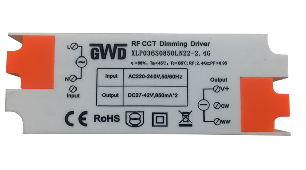 2.4G RF CCT Dimming 20-36W wifi bluetooth remote