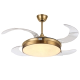 Trade Assurance New Products Acrylic Lamp Shade Invisible Abs Blades Factory Led Ceiling Fan