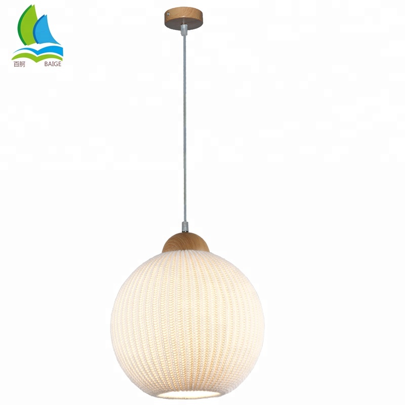 High Quality Custom Wool Knitting Modern Hanging Lamp For Bars Restaurant Hotel