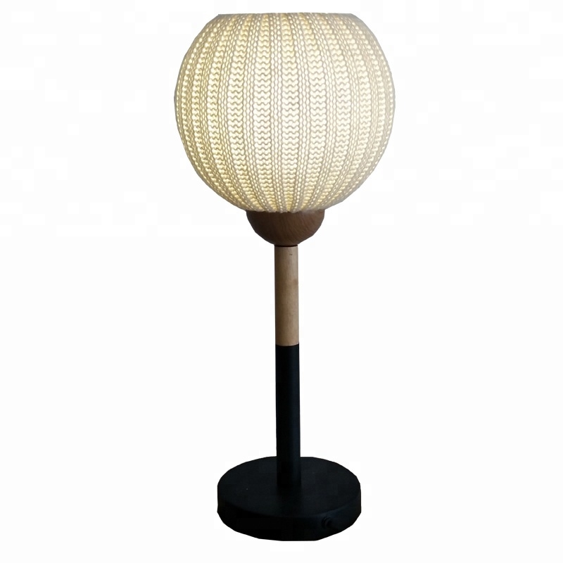 Zhongshan Guzhen Manufacturer Direct Sale ! Creative Modern Braided Wool Table Lamp For Sale