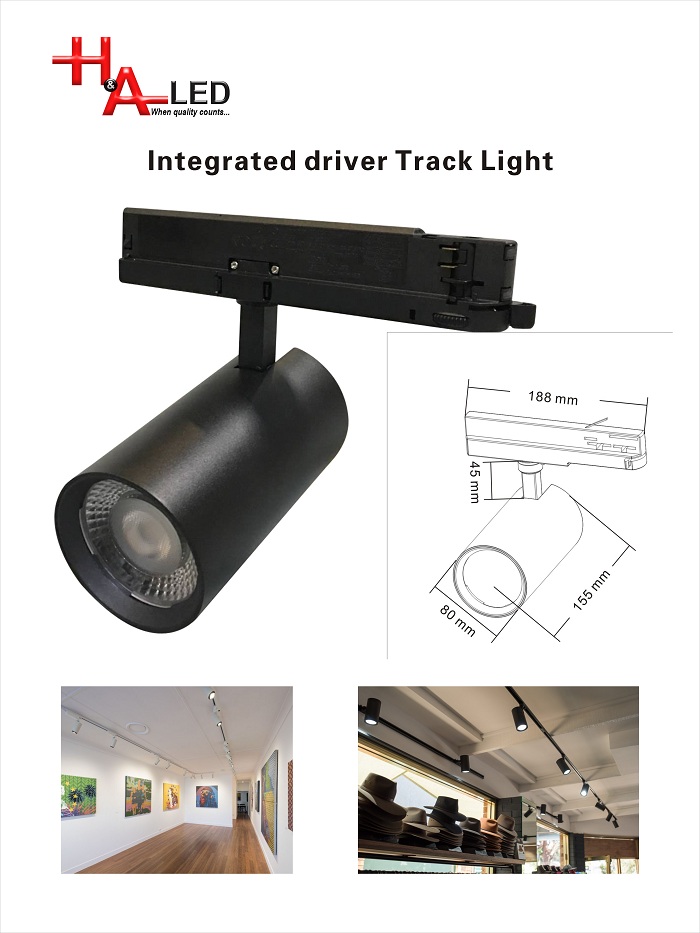 Integrated LED track lighting 30W